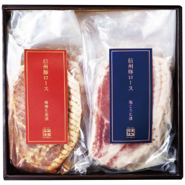 石井味噌 信州豚ロース熟成味噌生姜漬・塩こうじ漬(6個)　1個（直送品）