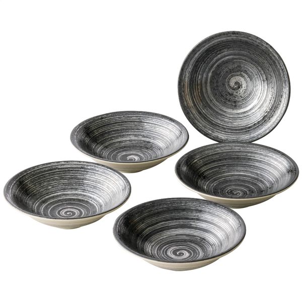 西日本陶器 銀刷毛 反型 五、五寸皿揃 701040 1個（直送品） - アスクル