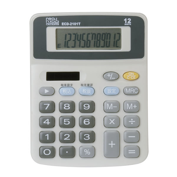 ナカバヤシ 電卓デスクトップタイプスタンダードS ECD-2101T 5個