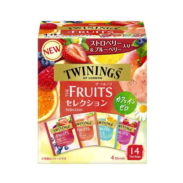 片岡物産 トワイニング THE FRUITS（ザ・フルーツ）セレクション 4種 ティーバッグ【カフェインゼロ】 1セット（1箱（16バッグ入）×5箱）