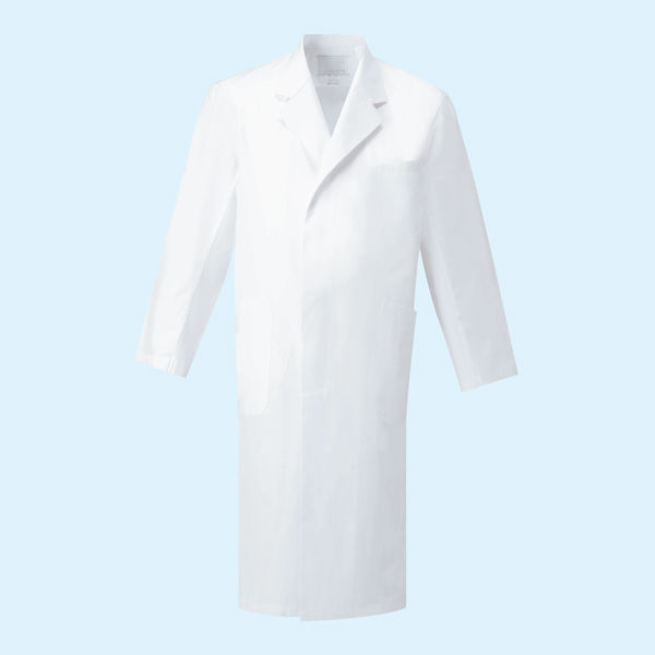 ナガイレーベン 男子シングル診察衣 （ドクターコート） 医療白衣 長袖 ホワイト L KEX-5110 5枚