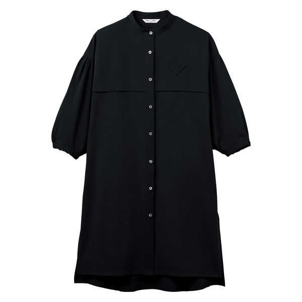 チトセ ロングシャツ 女性用 ブラック L AS-8902 1枚（取寄品）