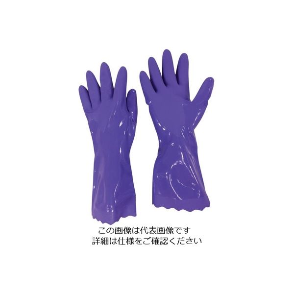 オカモト ビルパール厚手NP 袋入 バイオレット LL NO002 VLL 1双 117-0918（直送品）