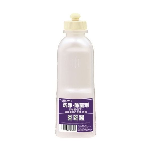 サラヤ 薬液専用詰替容器 スクイズボトル洗浄除菌剤共通用600ml 52209 1本 176-0495（直送品）