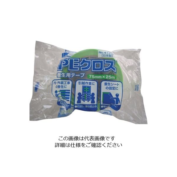 オカモト PEクロス養生用#412 75mm LG 412-LG75 1巻 808-0933（直送品）