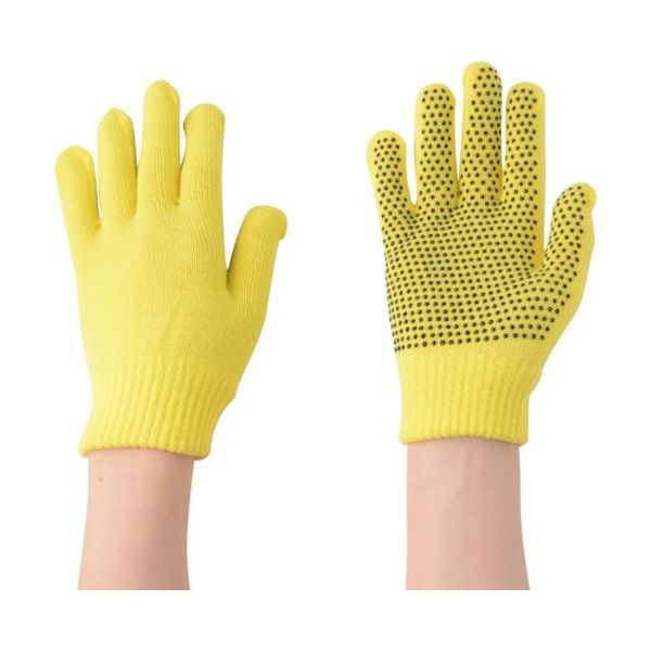 勝星産業 勝星 のびのび滑り止め手袋 黄 371518 1双 820-0005（直送品）