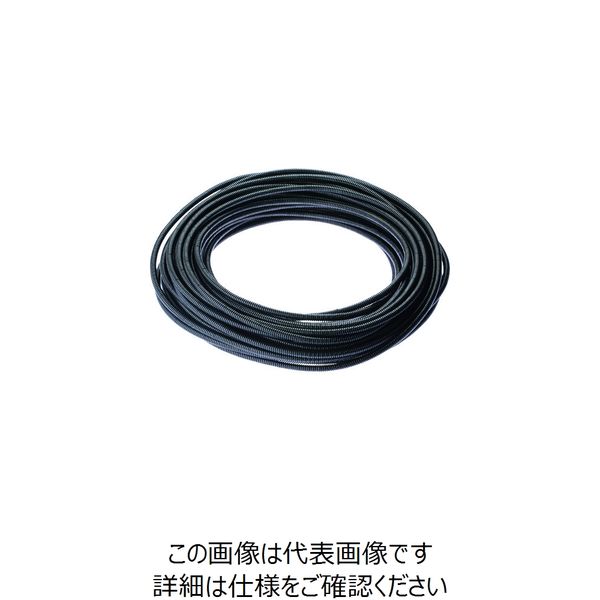 パンドウイットコーポレーション PANDUIT コルゲートチューブ ポリエチレン スリットなし 黒 CLTS38F-C 1巻（直送品）