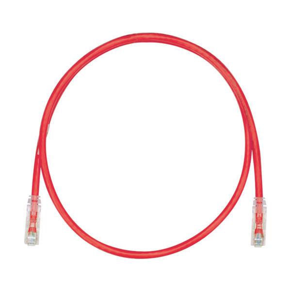 パンドウイットコーポレーション PANDUIT カテゴリ6UTPパッチコード 0.5m 赤 UTPSP0.5MRDY 1本 825-7426（直送品）