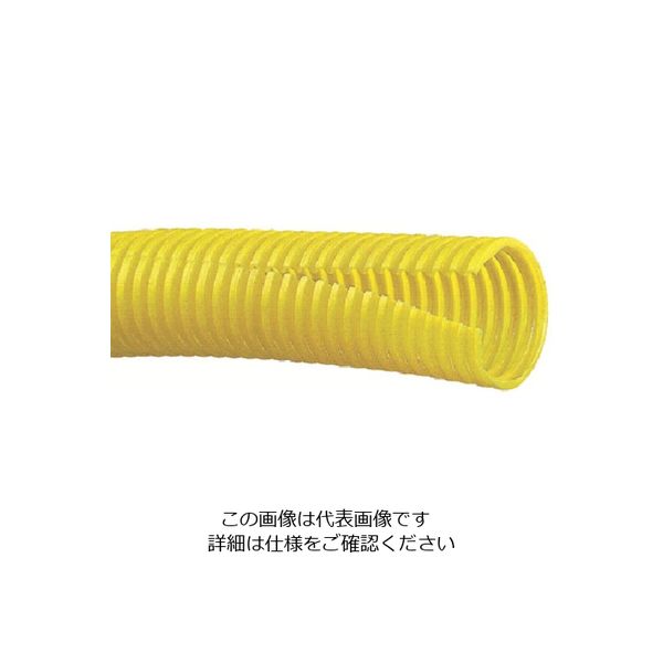 PANDUIT コルゲートチューブ ポリエチレン スリット付き 黄 内径37.6mm 3.04m CLT150F-X4 1巻（直送品）