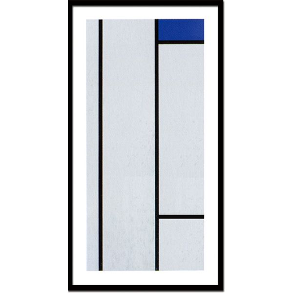 #インテリア#美術品#デッサン#絵画 美工社 Composition(blanc/bleu) 絵画 ポスター IPM-14381 1個