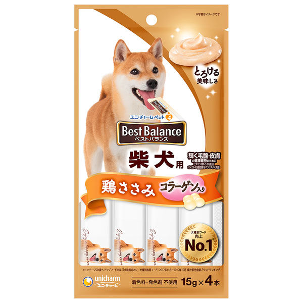 ユニ・チャーム（株） ベストバランスおやつ 柴犬用ささみ入り１５ｇ