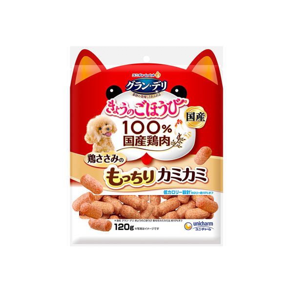 ユニ・チャーム（株） グラン・デリ　きょうのごほうび　鶏ささみのもっちりカミカミ１２０ｇ 4520699665725 1ケース（36個入り）（直送品）