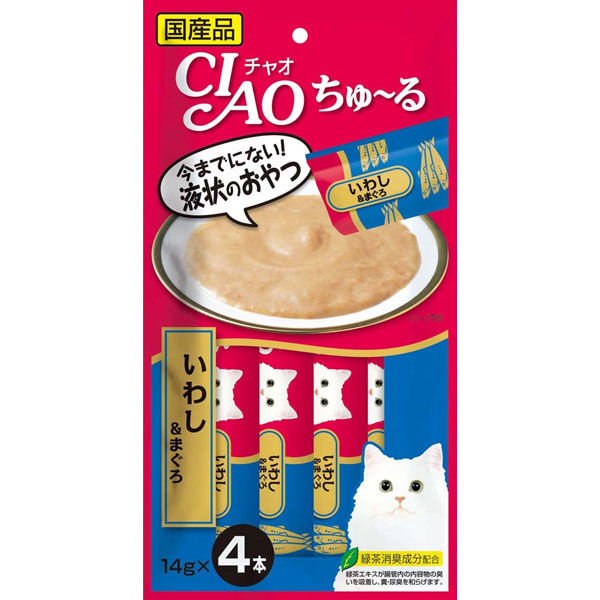 いなば ペットフード CIAO ピュアちゅ〜る 4本 かつお かつお節入り