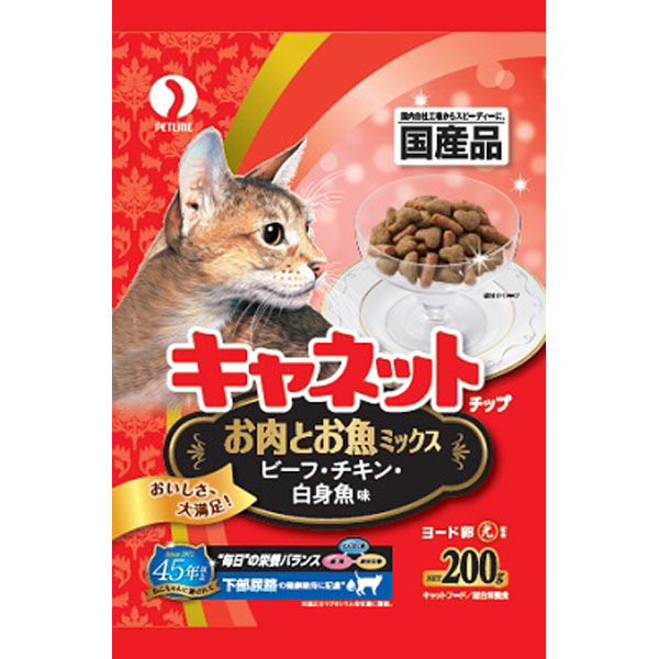 ペットライン（株） キャネットチップ お肉とお魚ミックス２００ｇ