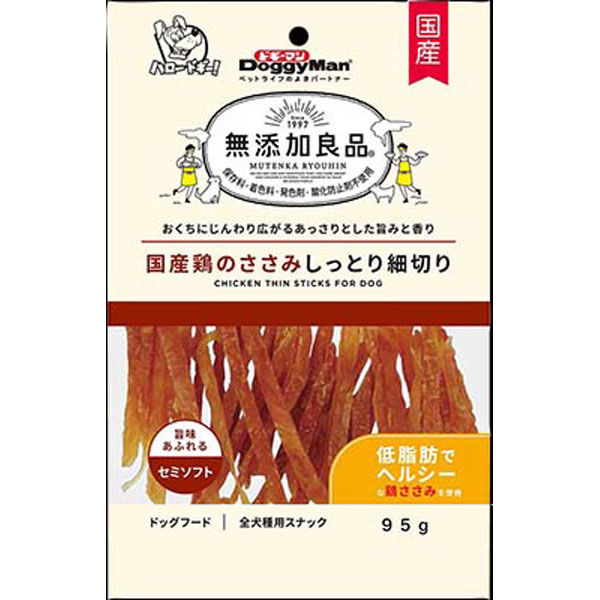 ドギーマンハヤシ（株）食品営業部 無添加良品 国産鶏のささみしっとり細切り９５ｇ 4976555825473 1ケース（36個入り）（直送品） -  アスクル