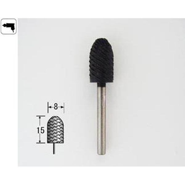 サンフレックス 回転ヤスリ（木工用）3φ軸 No.2361　1個（直送品）