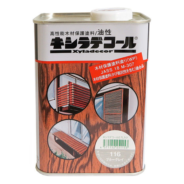 大阪ガスケミカル 木部保護塗料 キシラデコール #109 シルバグレイ 4L