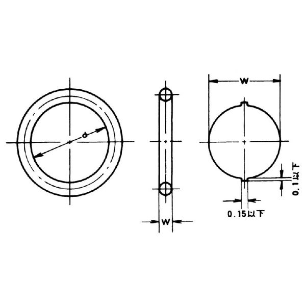 日近 運動用Oリング P38ーFKM 1セット(10個)（直送品）