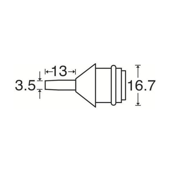 白光 ノズル ヘッダー付 DS01-NP 1個 849-8027（直送品）