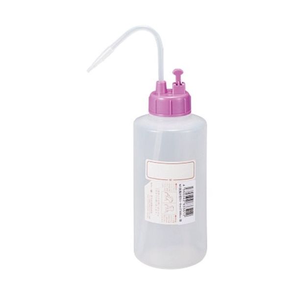 東京硝子器械 TGK NT洗瓶 B型 カラーcap 500mL 色10 RVI 927-22-22-10 1本 185-0773（直送品）