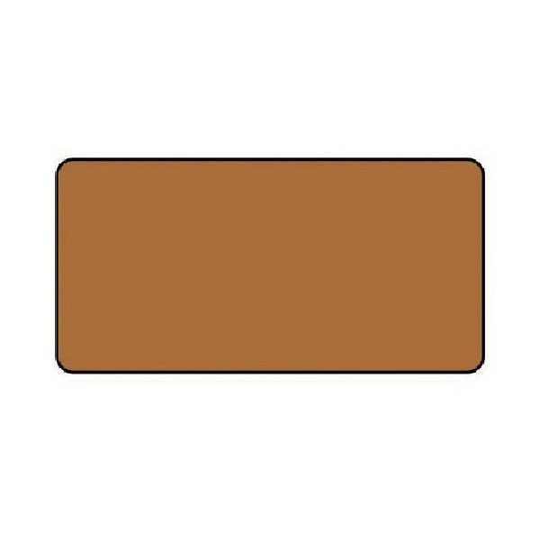 ユニット 配管ステッカー 茶色無地(大) アルミ 80×150 10枚組 AS.6.30L 1組(10枚) 746-3782（直送品）