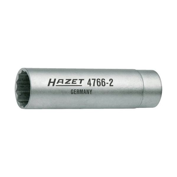 HAZET スパークプラグソケットレンチ(12角) 差込角9.5mm対辺14mm 4766-2 1個 868-9271（直送品）