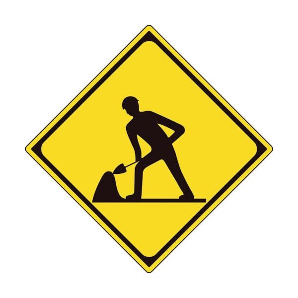 ユニット 道路標識(構内用) 警戒標識(213)道路工事中 894-48B 1 ユニット 道路標識(構内用) 警戒標識(213)道路工事中 894-48B 1