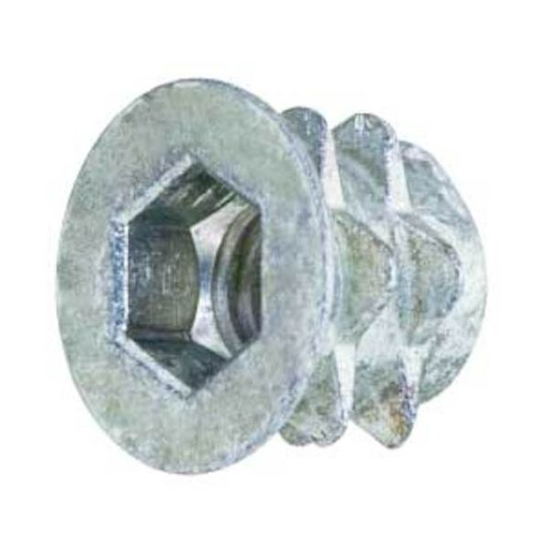 SUNCO 三価ホワイト 鬼目ナット Sタイプ 6 X 20 (125本入) 6100000S0060020003 1箱(125本)（直送品）