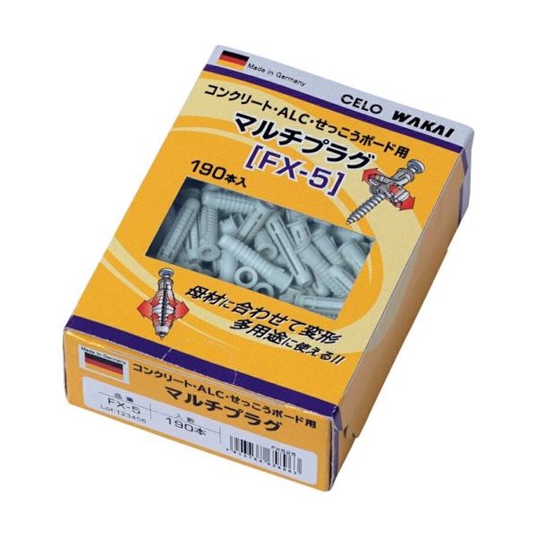若井産業 WAKAI マルチプラグ 箱入 FXー8 FX840 1箱(70本) 386-4641（直送品）