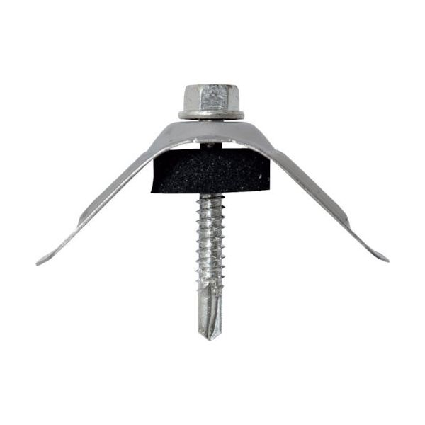 若井産業 WAKAI ダンバ 波座セット スレート小波用 ステンレス 5X35 (50本入) 6935SSC 1箱(50組)（直送品）