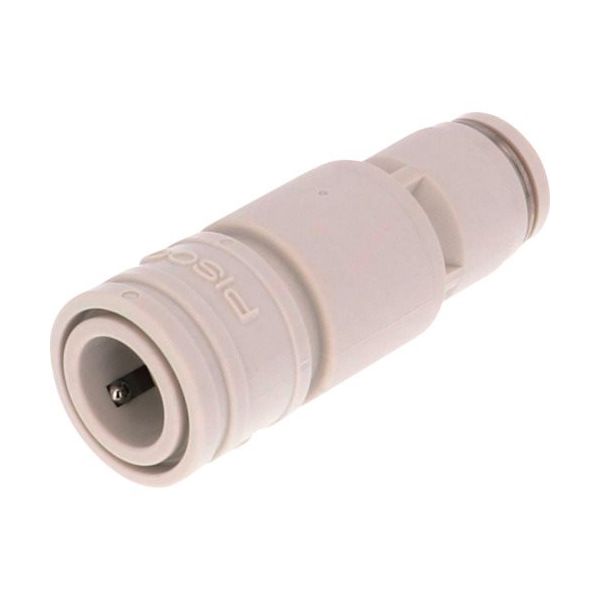 日本ピスコ PISCO ライトカップリング ストレートソケット(15タイプ)ライトグレー CPS15-8W 1個 268-8536（直送品）