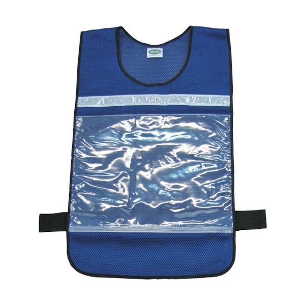 日本緑十字社 緑十字 差し込み式メッシュベスト 青 MPZー200BL フリーサイズ 腹囲調節可 両面表示 237244 1着（直送品）