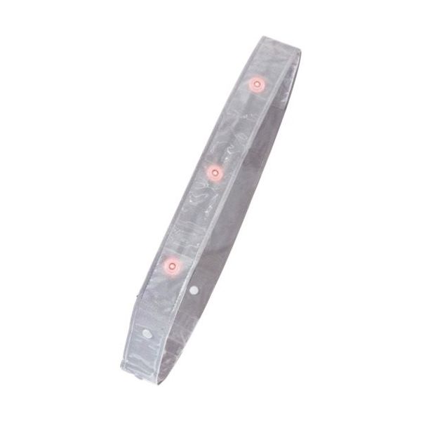 日本緑十字社 緑十字 LEDたすきーW 白 50mm×1400mm PVC 238053 1本 354-0315（直送品）