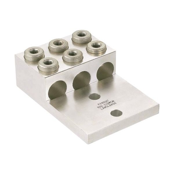 PANDUIT アルミ製メカニカルコネクター 2穴3バレルラグ 電線サイズAWG2ー600kcmil LAM3LB600ー12ー1（直送品）