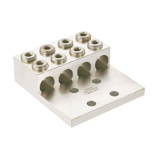 PANDUIT アルミ製メカニカルコネクター 4穴4バレルラグ 電線サイズAWG2ー600kcmil LAM4LD600ー12ー1（直送品）