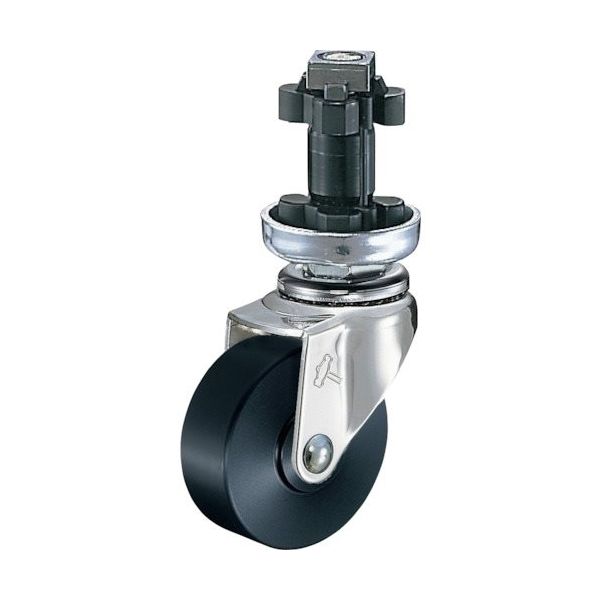 ハンマーキャスター ハンマー パイプ差込み旋回式MCナイロン車輪 50mm φ38用 4202EN-MC50 1個 814-3073（直送品）