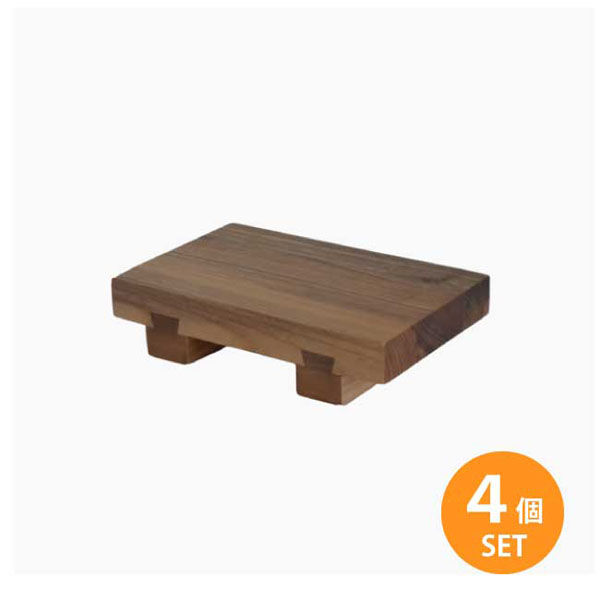 【人気No.1】 藤芸 1セット(4個)（直送品 小 スンカイ 寿司下駄 SUSHIGETA 食器