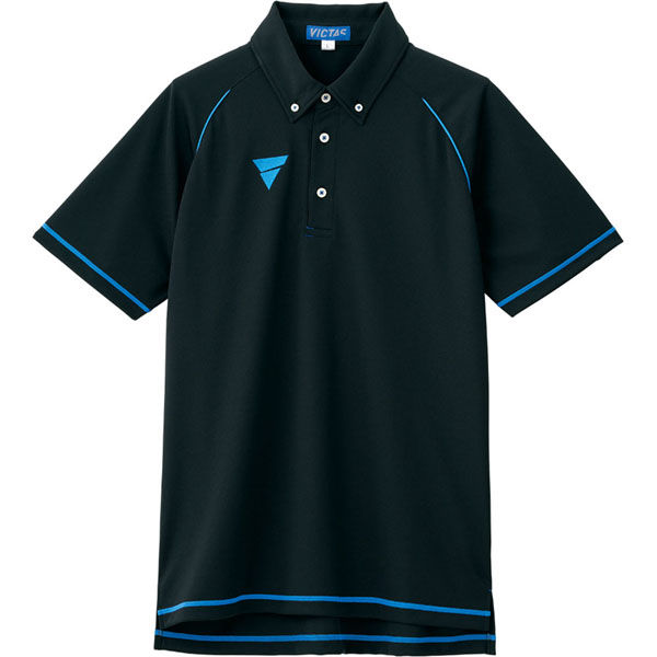 VICTAS（ヴィクタス) 卓球 ポロシャツ V-PP215 5XL ブラック 033463 1枚（直送品）