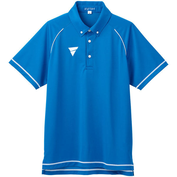VICTAS（ヴィクタス) 卓球 ポロシャツ V-PP215 S ブルー 033463 1枚（直送品）