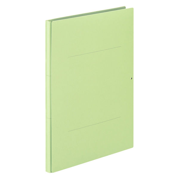 アスクル 背幅伸縮ファイル 紙製（コクヨ製造）A4タテ グリーン 10冊 オリジナル