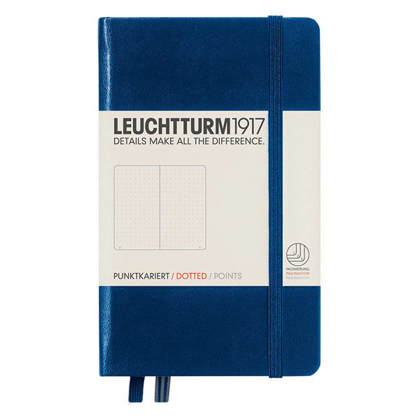 LEUCHTTURM1917 ロイヒトトゥルム　342921　ノート　A6　ドット　ネイビー 342921 1冊（直送品）