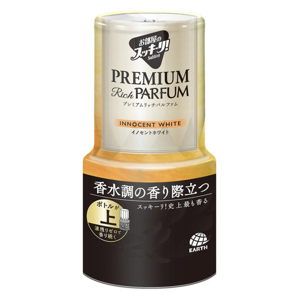 お部屋のスッキーリ Sukki-ri プレミアムリッチパルファム イノセントホワイト芳香 400mL 1個アース製薬
