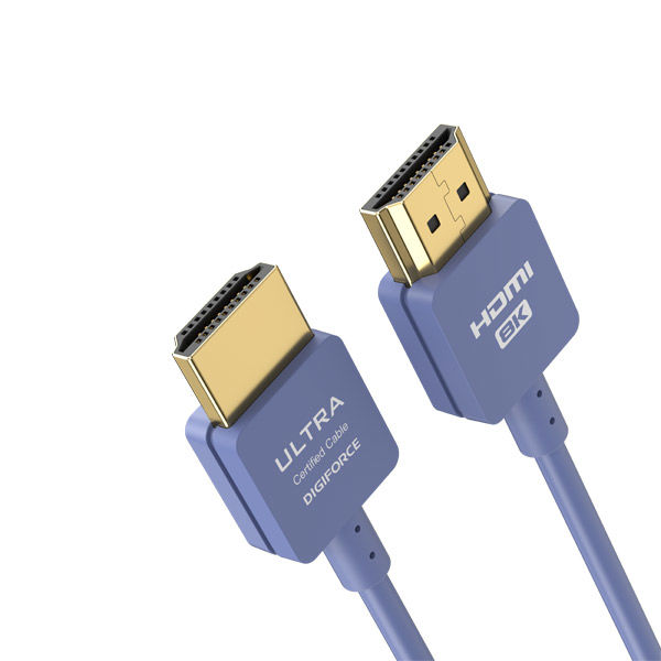 デジフォース DF D0056NB HDMI CABLE 0.9m ネイビーブルー　1本（直送品）