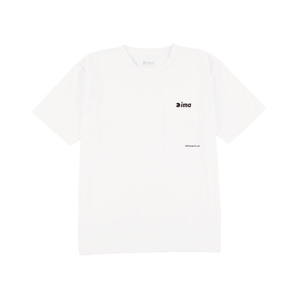 アムズデザイン AMS W-T019 ima DRY/UV Tシャツ ポケット白 L　1枚（直送品）