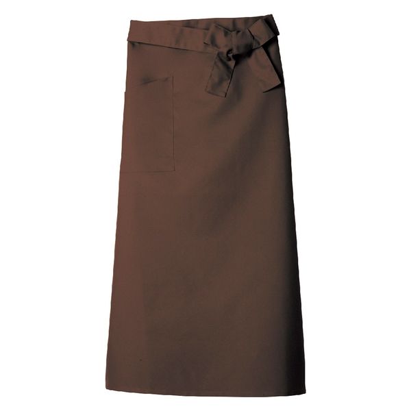 住商モンブランロングエプロン　ブラウンSP002-62  フリーサイズ1着（直送品）