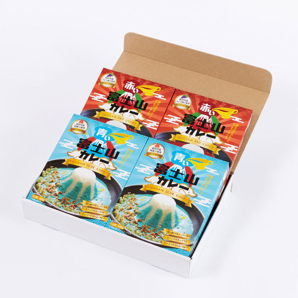 AoyamaLab ギフトカード　御礼熨斗　内祝い　贈り物に　富士山カレー(4食セット)　二重封筒 D2-MSN9044-nj-orei（直送品）