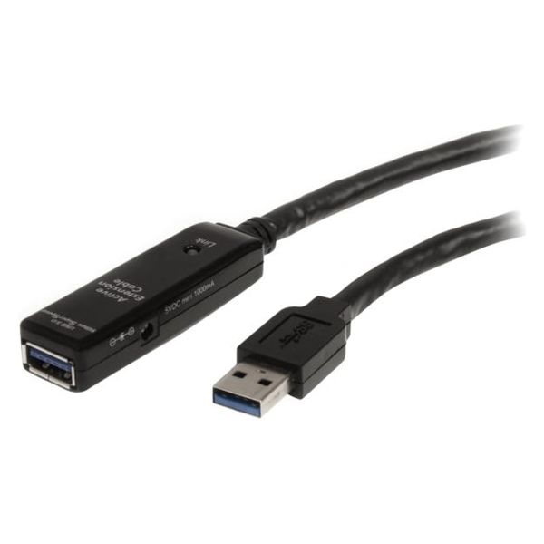 USB 延長ケーブル 3m USB-A[オス] USB-A[メス] アクティブリピータケーブル USB3.0 延長コード 1本