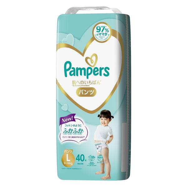 パンパース おむつ パンツ L（9～14kg）1パック（40枚入）はじめての肌へのいちばん 男女共用 P&G