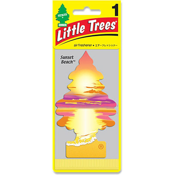 CAR-FRESHNER リトル・ツリー サンセット・ビーチ 0076171171771 1枚×12点セット（直送品）