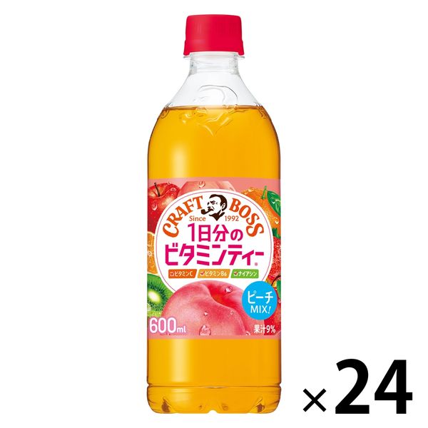 サントリー クラフトボス １日分のビタミンティー 600ml 1箱（24本入）